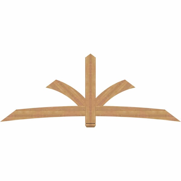 Ekena Millwork Davenport Timber Gable Bracket, Western Red Cedar, 96"W x 36"H x 1 1/2"D x 5 1/2"F, 9/12 Pitch GBW096X36X0206DAV00SWR - main